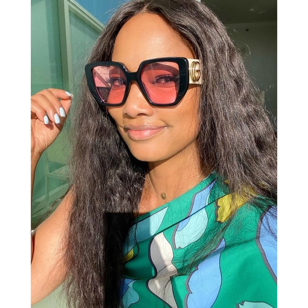 Gucci Black and Pink Sunglasses